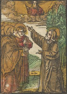 Christus spreekt over zijn terugkeer naar de Vader, uit Das Plenarium, 1517