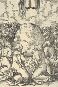 De Hemelvaart van Christus, uit Speculum passionis domini nostri Ihesu Christi door Hans Schäufelein the Elder
