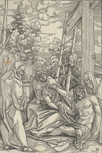 De Bewening, uit Het Leven van Christus door Hans Schäufelein the Elder