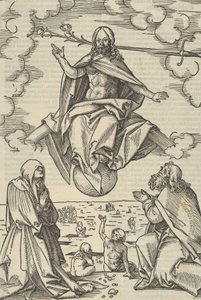 Het Laatste Oordeel, uit Speculum passionis domini nostri Ihesu Christi door Hans Schäufelein the Elder