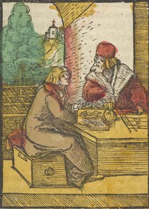 De gelijkenis van de rijke man en de huisbewaarder, 2, uit Das Plenarium, 1517 door Hans Schäufelein the Elder
