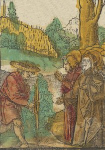 De gelijkenis van de arbeiders in de wijngaard, uit Das Plenarium, 1517 door Hans Schäufelein the Elder