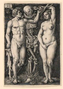 Adam en Eva door Hans Sebald Beham