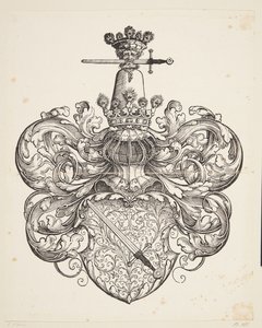 Wapenschild van de familie Kress von Kressenstein door Hans Sebald Beham