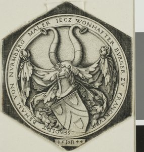 Wapen van Sebald Beham door Hans Sebald Beham