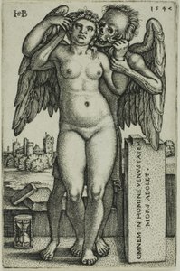 De dood en het meisje door Hans Sebald Beham
