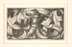 Der Kleine Schalksnarr mit grossen Schrift band (De kleine nar) door Hans Sebald Beham