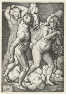 Verdrijving uit het Paradijs door Hans Sebald Beham