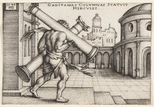 Hercules met de Zuilen van Hercules