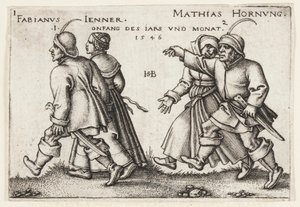 Januari en Februari door Hans Sebald Beham