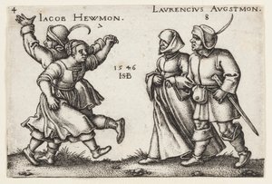 Juli en Augustus door Hans Sebald Beham