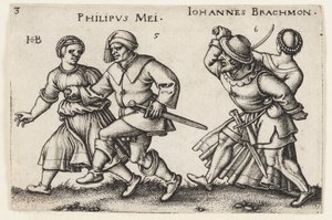 Mei en Juni door Hans Sebald Beham