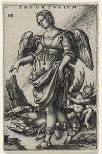 Ongeluk (Das Ungluck) (gravure op geschept papier)