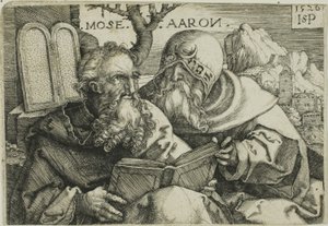 Mozes en Aäron door Hans Sebald Beham
