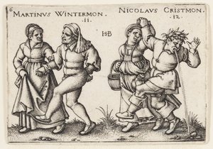 November en December door Hans Sebald Beham