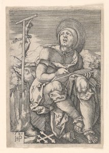 Sint Antonius de Kluizenaar door Hans Sebald Beham