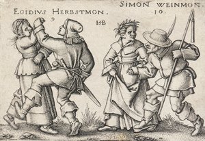 September en oktober door Hans Sebald Beham