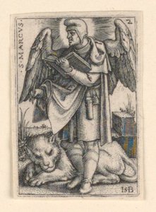 St. Marcus, uit De Vier Evangelisten door Hans Sebald Beham