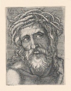 Het hoofd van Christus door Hans Sebald Beham