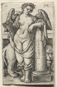 De Kennis van God en de Zeven Hoofddeugden: Moed - Fortitudo door Hans Sebald Beham