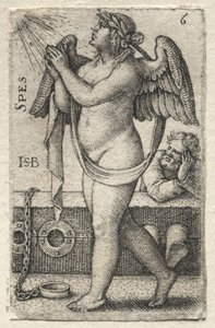 De Kennis van God en de Zeven Hoofddeugden: Hoop - Spes door Hans Sebald Beham