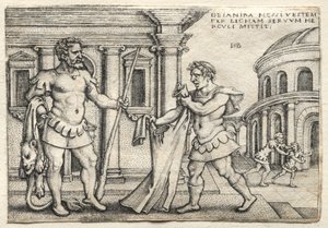 Hercules ontvangt het gewaad doordrenkt met Nessus