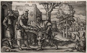 De Verloren Zoon door Hans Sebald Beham