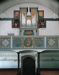Orgel in het klooster, c.1641 door Hans Sichelbein Sichelbein