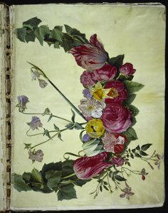Bloemenkrans door Hans Simon Holtzbecker
