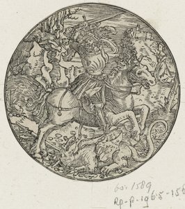 H. Joris doodt de draak door Hans Springinklee (manner of)