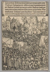Verdrijving van de Hongaren, plaat 13 uit Historische scènes uit het leven van keizer Maximiliaan I van de Triomfboog