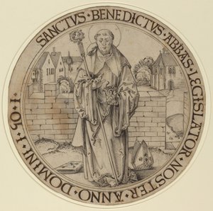 Sint Benedictus door Hans Süss von Kulmbach