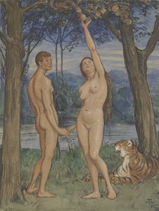 Adam en Eva door Hans Thoma