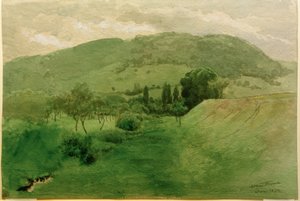 Zwarte Woud landschap door Hans Thoma