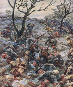De ineenstorting van de Franse frontlinie, uit De Geïllustreerde Geschiedenis van de Wereldoorlog 1914-1915 uitgegeven door Union Berlagsefellfchaft