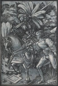 De Ridder en Lansquenet, c. 1512 door Hans Wechtlin