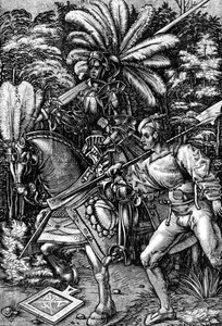 Ridder en Schildknaap door Hans Wechtlin the Elder