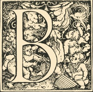 B - Een alfabet door Hans Weiditz, c1520-1521 door Hans Weiditz