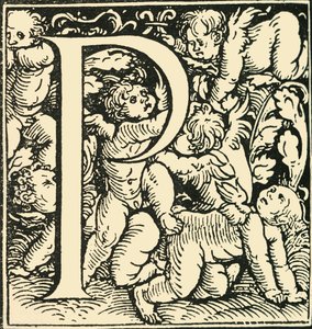 P - Een alfabet door Hans Weiditz, ca. 1520-1521, 1908 door Hans Weiditz