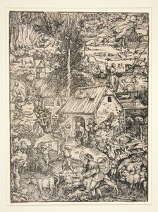 Plattelandstafereel door Hans Weiditz