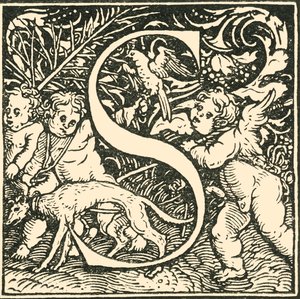 S - Een Alfabet door Hans Weiditz, ca. 1520-1521, 1908