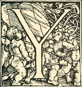 Y - Een Alfabet door Hans Weiditz, ca. 1520-1521, 1908 door Hans Weiditz