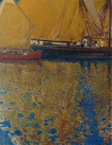Ochtendsfeer in de haven van Lussin