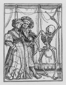 Holbeins Dodendans: De Pasgetrouwde Dame door Hans after Holbein the Younger