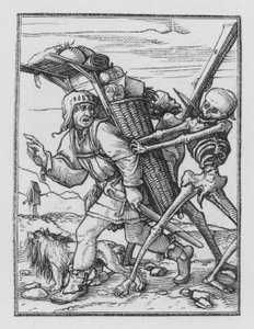 Holbeins Dodendans: De Marskramer door Hans after Holbein the Younger