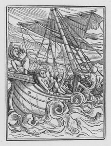 Holbeins Dodendans: Het Schip in een Storm door Hans after Holbein the Younger