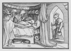 Jerobeam Stuurt Zijn Vrouw Vermomd om Ahia de Profeet te Raadplegen door Hans after Holbein the Younger