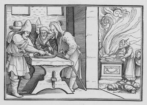Josia laat een plechtige Pascha houden, 2 Kronieken XXXV, 1 door Hans after Holbein the Younger