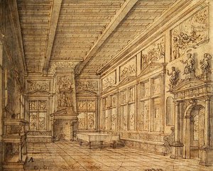 Interieur van een hal
