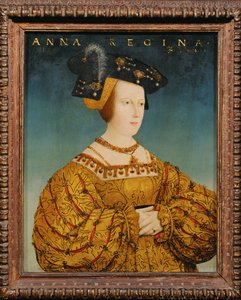 Anna van Hongarije, zus van koning Ludwig van Hongarije en vrouw van keizer Ferdinand I, broer van keizer Karl V ... (schilderij op hout)